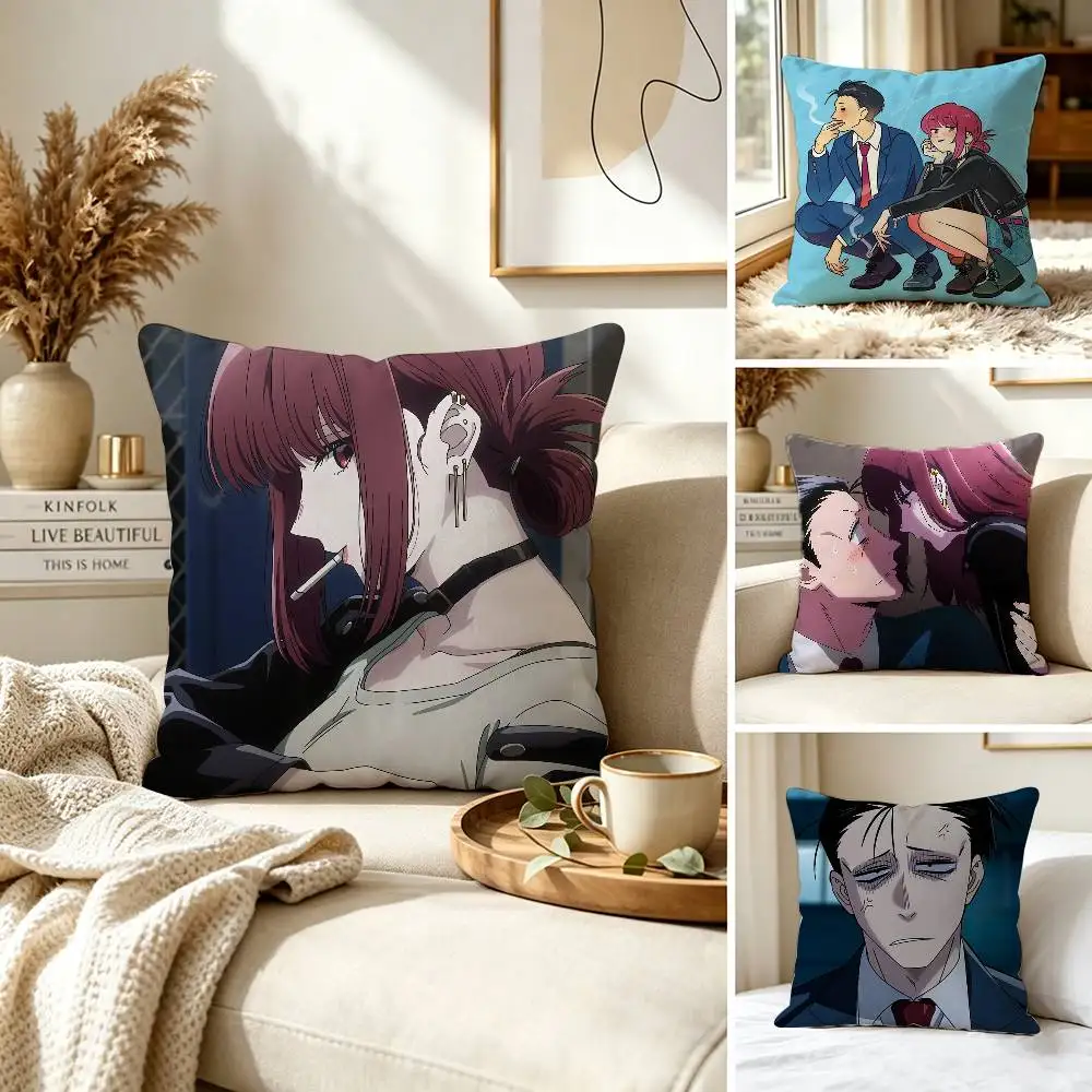 Smoking Behind the Supermarket with You Pillow Case for Sofa Living Room Home office Decor Protective Cover