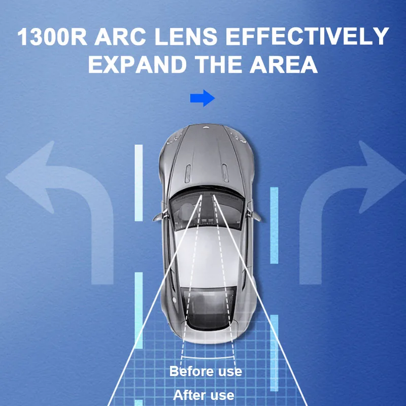 Car Rearview Mirror View Wide Angle Convex Anti Glare Large Vision Panoramic Monitor for Safe Driving Observation for Child Seat