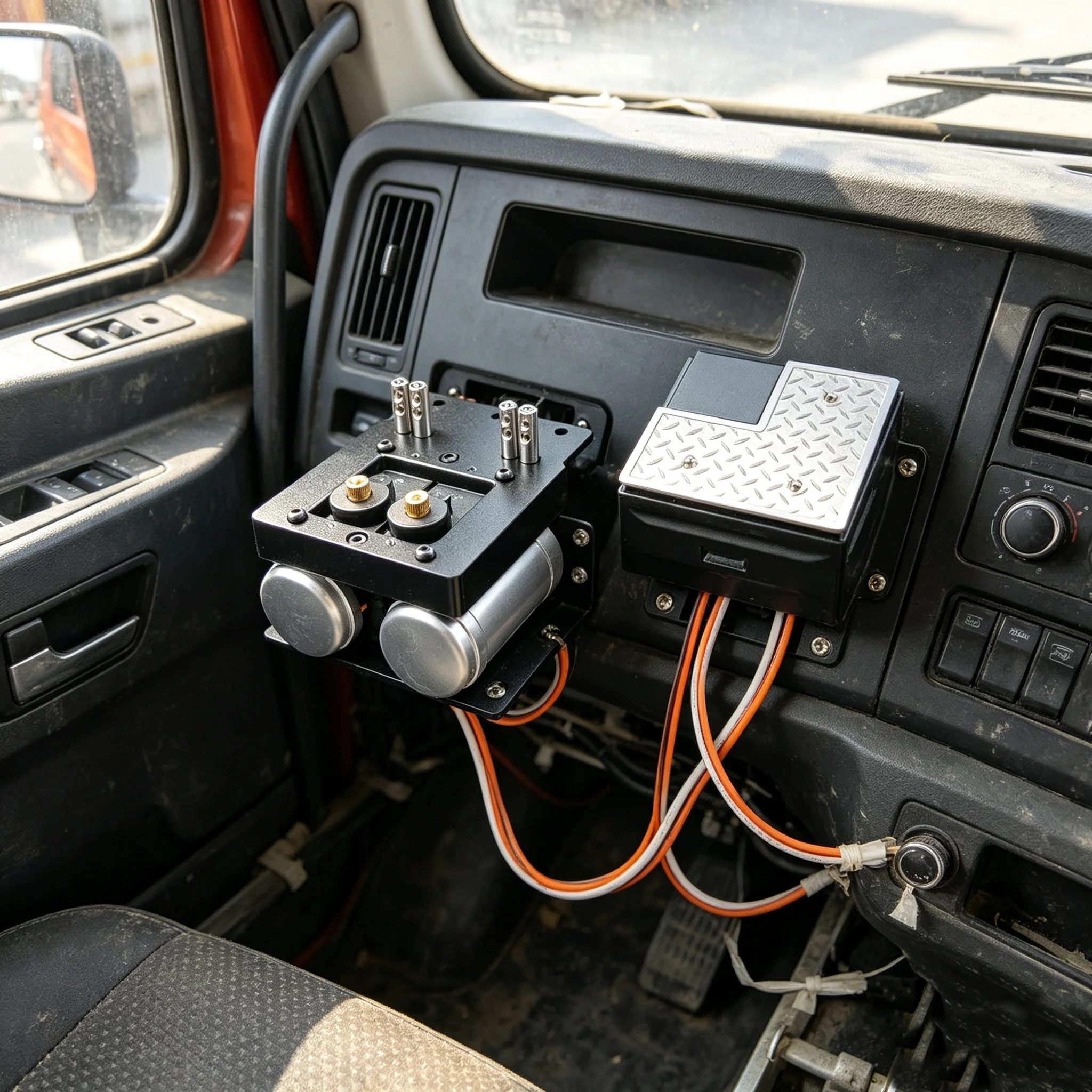RC 1/14 Metal Battery Box Can Install Servo for Tamiya Dump Truck for Scania Benz Actros Truck Trailer Tipper DIY Parts