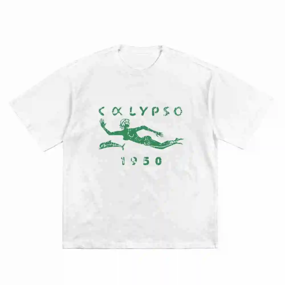 RV Calypso 1950 Jacques Yves Cousteau Short Sleeve Tee 100% Cotton T-Shirt