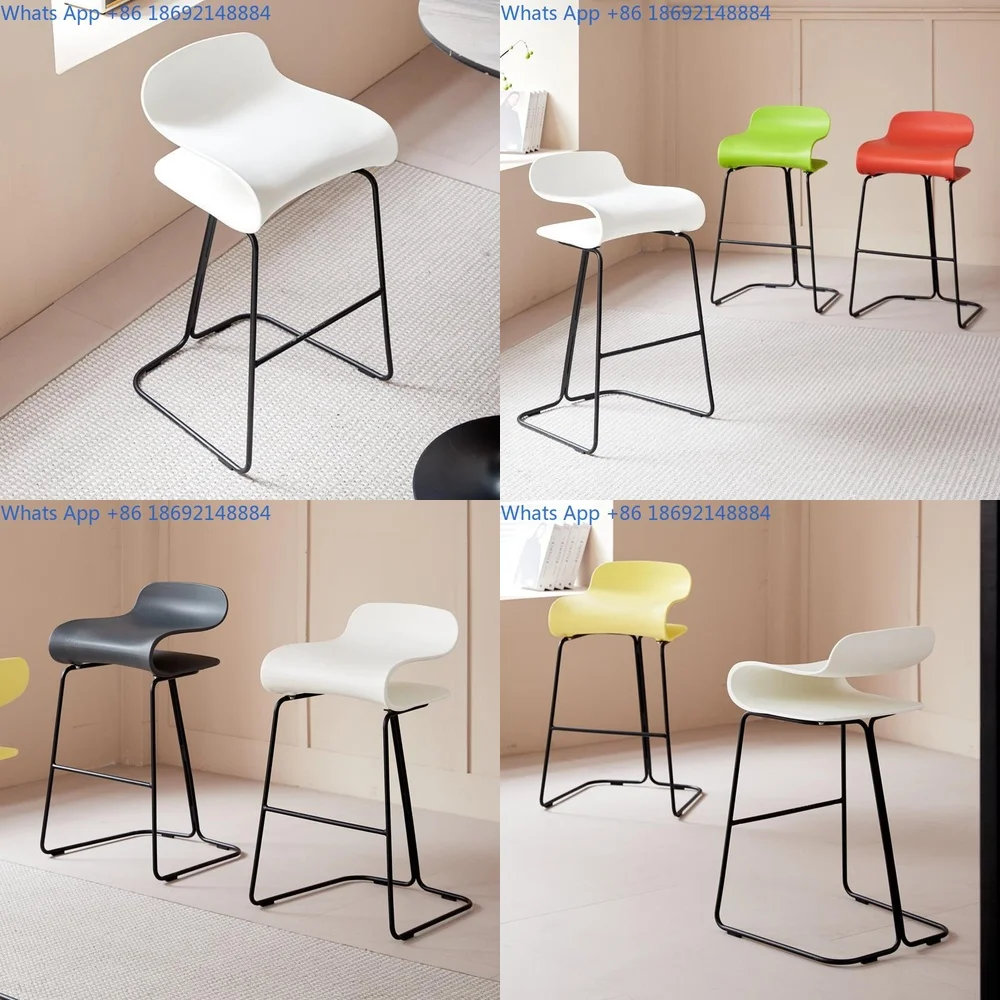 

Bar Stools for Home Use Modern Simple Metal High Stool Coffee Shop Pub Counter Stool Front Desk