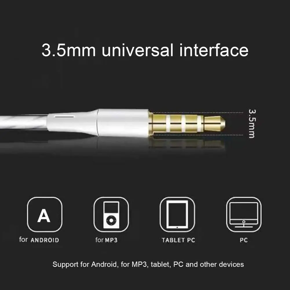 Sport Earbud With Microphone Stereo Surround Heavy Bass Music Stable Signal 3 5mm Wired In ear Earphone Phone Accessory