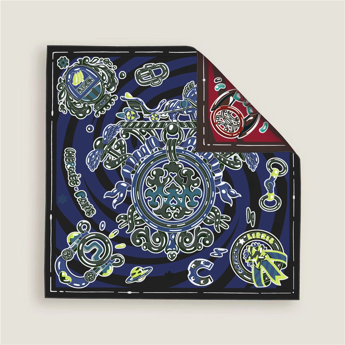 70CM Kleine Zijden Sjaal Vrouwen Luxe Twill Bandana Dubbelzijdige Zomen Rollende Sjaals Zomer Strandtas Hals Accessoires Kerst