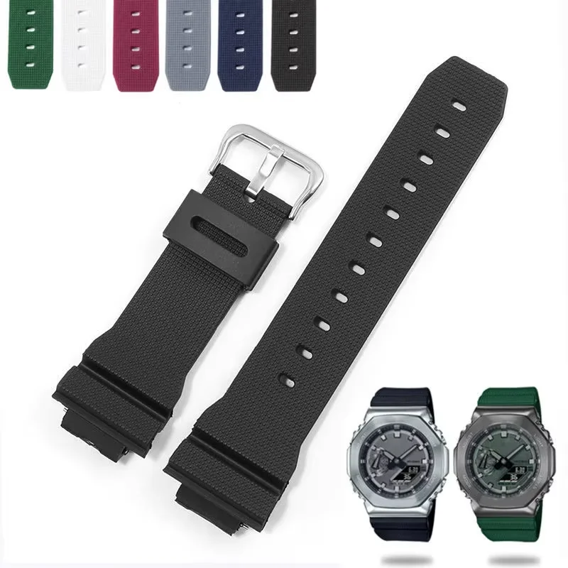 Watch Band For Casio G-Shock GM-2100 GM-S2100 GA-2100 GM-5600/GA5600 silicone watch strap men's sports waterproof Bracelet