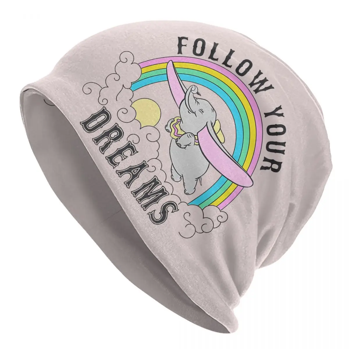 

Custom Dumbo Bonnet Hats Cool Knit Hat For Women Men Winter Warm Cartoon Skullies Beanies Caps