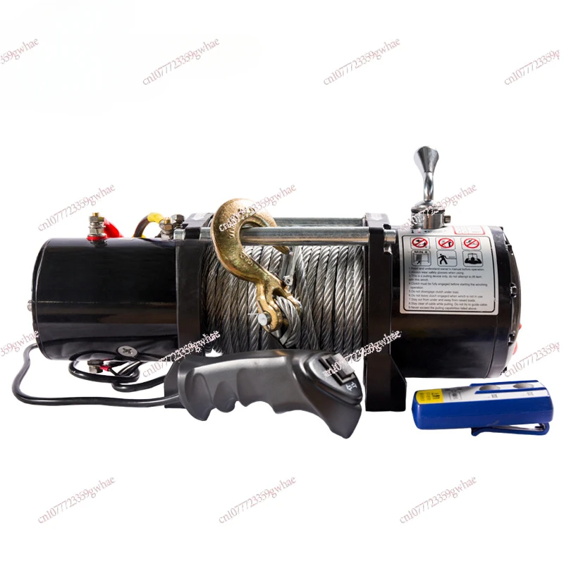 3000lbs Wireless Vehicle Self-rescue Off-road Wireless Winch 12V 24V