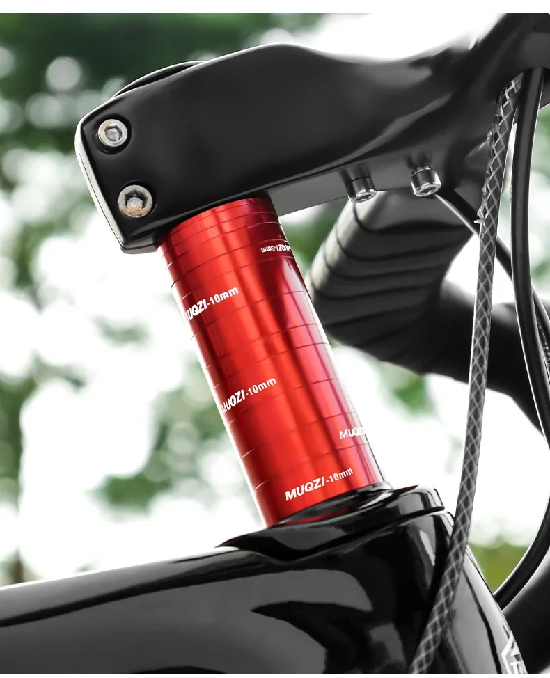 Headset-Abstandshalter-Kit 28,6mm Fahrradgabel-Unterlegscheibe mit Vorbau-Deckel MTB Rennrad Zubehör – Detail 4