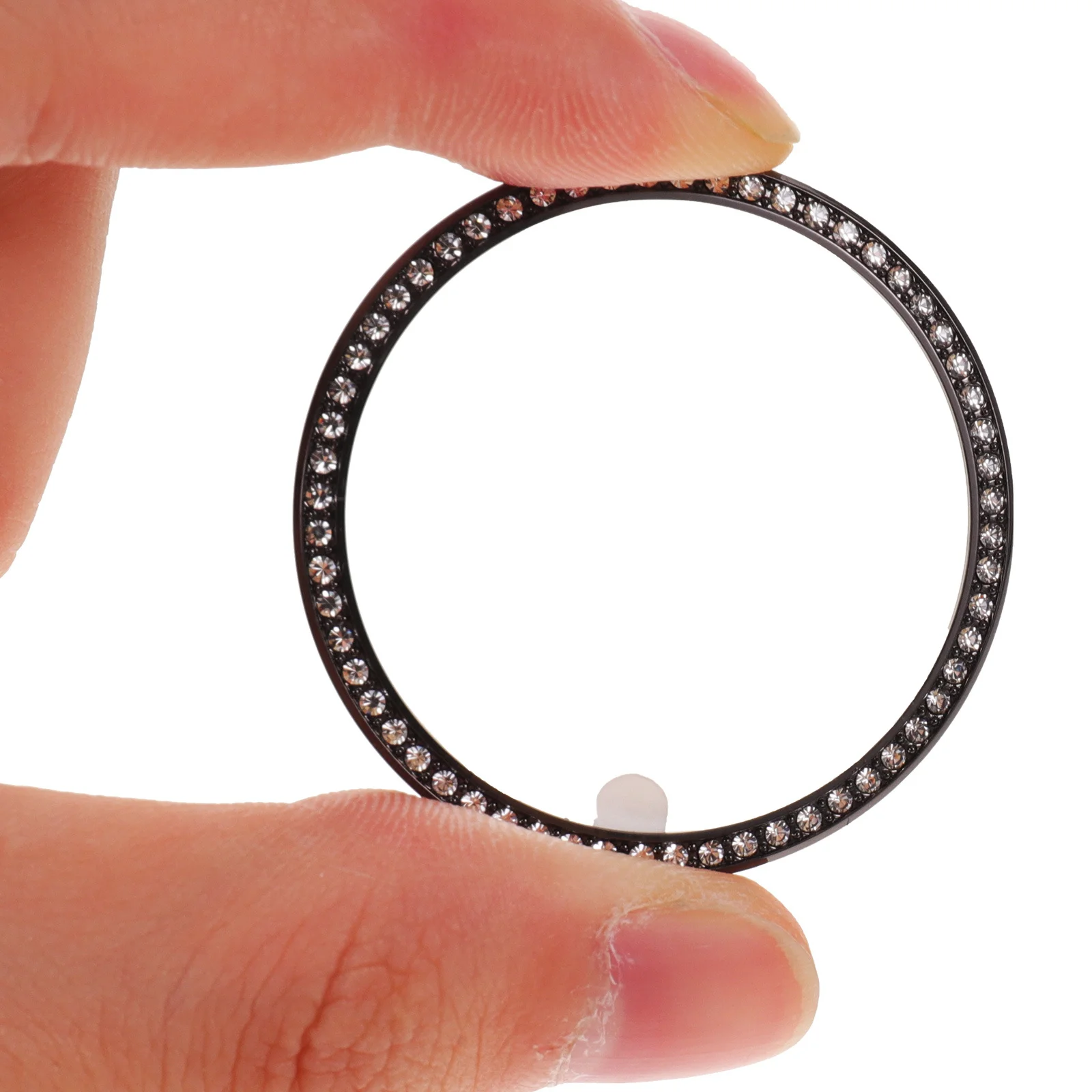 

Diamond Bezel for Watch 3 Black 41mm Stylish Alloy Bezel Ring Protective Dustproof Scratch Resistant Lightweight Watch