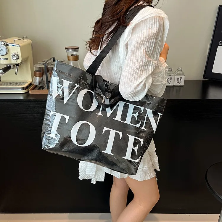 

Boho Summer Tote Bag for Women, Large-Capacity Waterproof Commuter Bag with Adjustable Strap & Multiple Pockets, Free Shipping