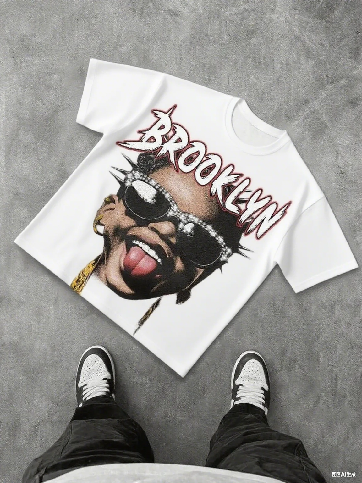 

Остричная уличная одежда с хип-хоп Flair из чистого хлопка, высококачественный летний новый принт с короткими рукавами для пар, модный вид