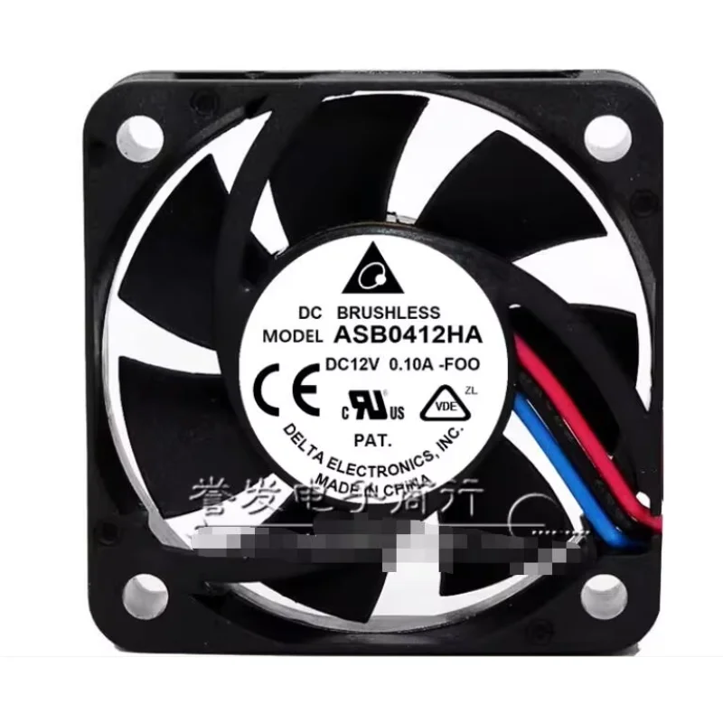 Трехпроводный Вентилятор охлаждения сервера Delta Electronics ASB0412HA F00 FK2-7372 DC 12 В 0.10A 40x40x10 мм