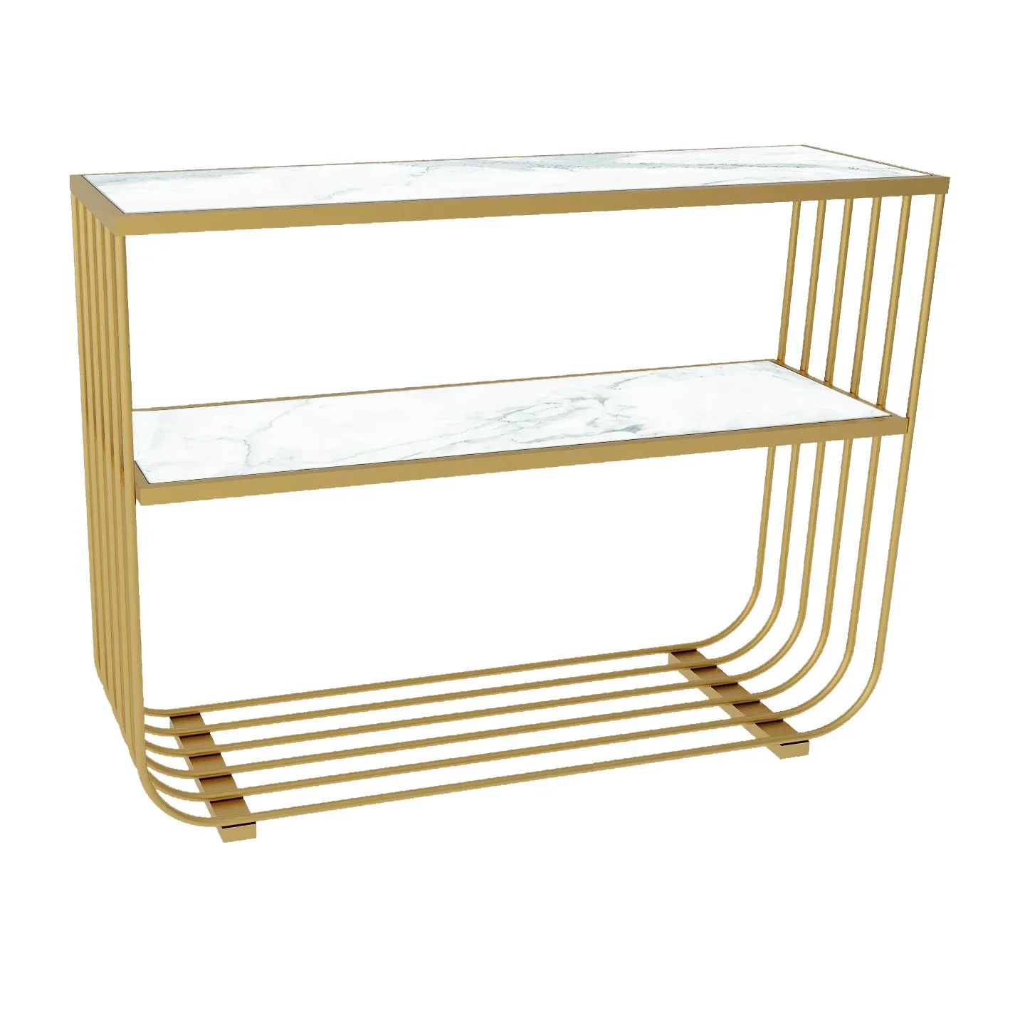 

Nordic Marble Kitchen Shelves Multi-layer Floor-to-Floor Home Microwave Oven Side Cabinet