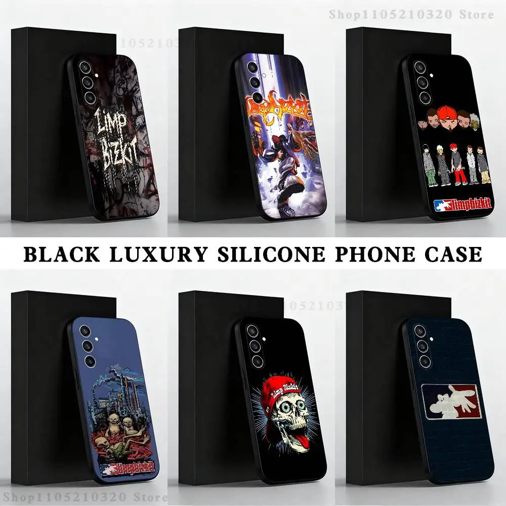 

Limp B-Bizkit Band Phone Case For Samsung S 25,24,23,22,30,21,10,9,Ultra,Plus,Lite,FE,4,5 G Black Soft Case
