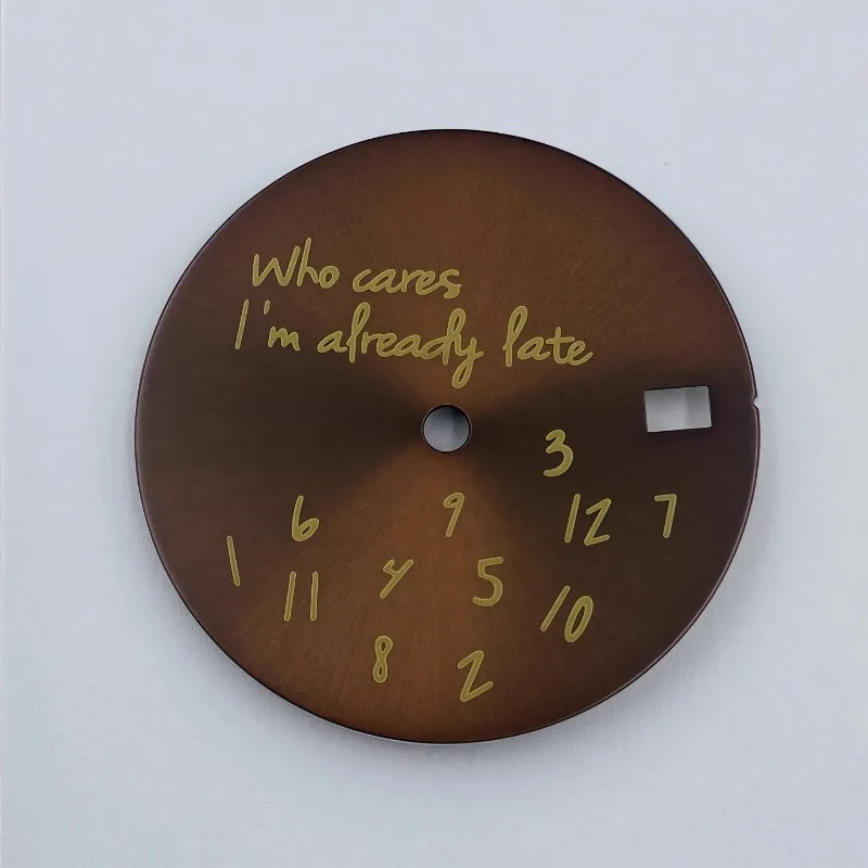 Watch Modified Accessories 28.5MM New Log Modified DIY Dial Sun Pattern Literally Suitable for NH35/36 Movement