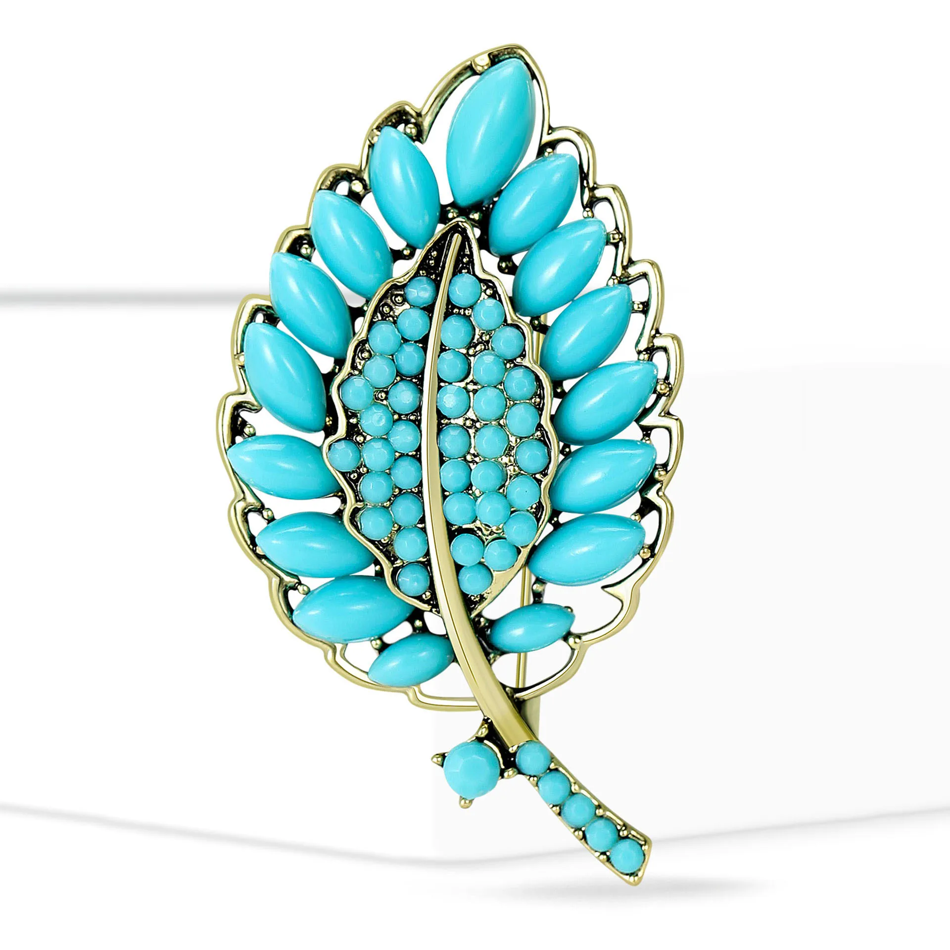 Fashion Rhinestone Maple Leaf Brooches for Women Unisex Enamel Plant Pins Banquet Party Backpack Gifts Jewelry Accessories
