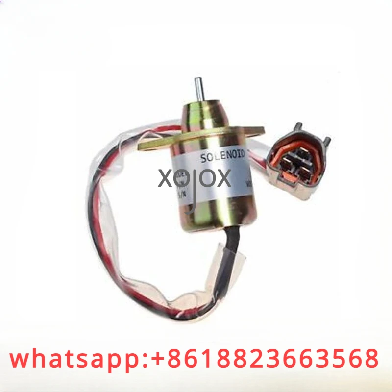 XOJOX Fuel Shut Off 119233-77932 Generator Shutdown Solenoid Valve 1503ES-12S5SUC12S for Hyundai/Daewoo/Komatsu Excavator Yanmar