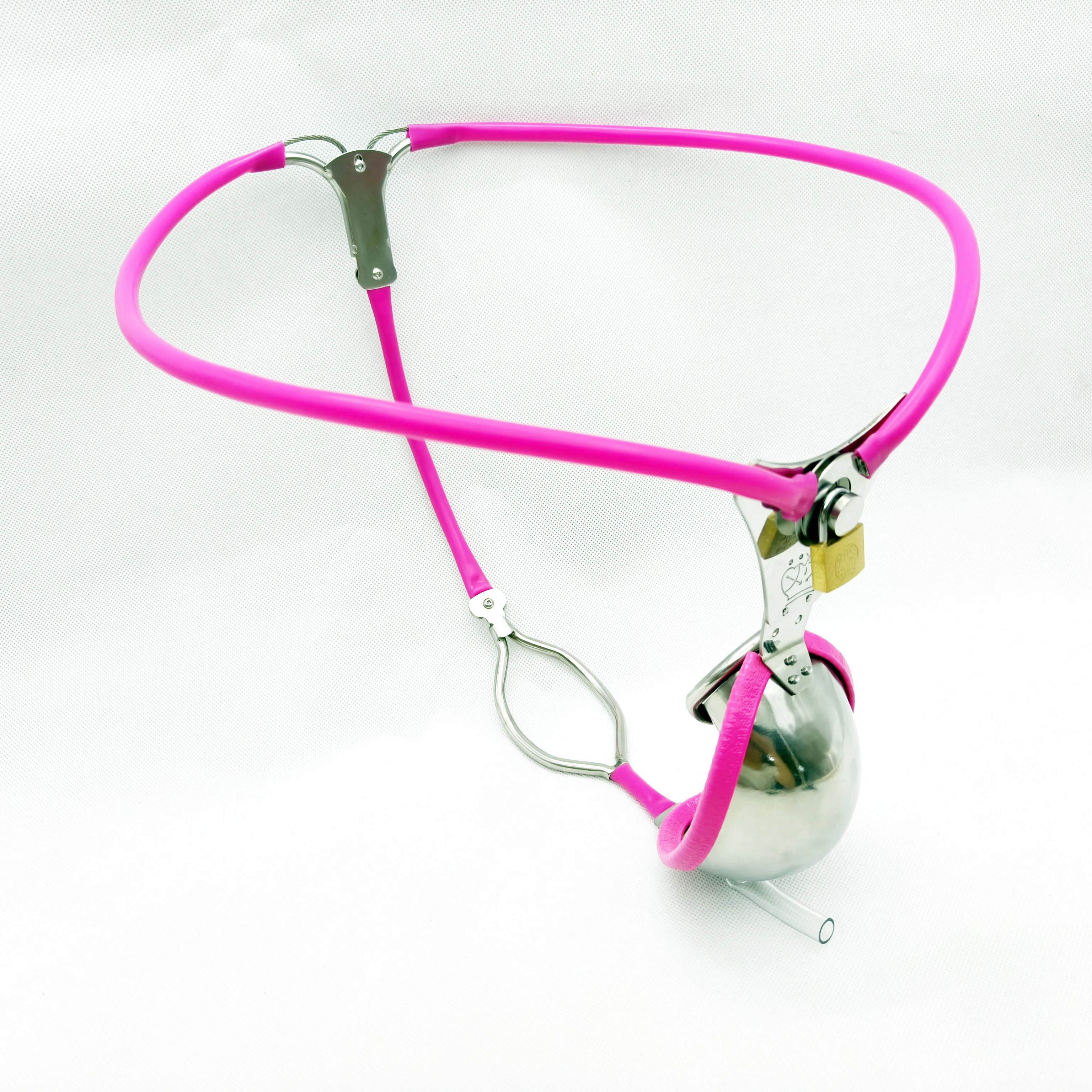 Male Chastity Belt Chastity Device Erotic Urethral Lock Panties Penis Bondage Anal Plug Stainless Steel Sissy BDSM Sex Toys