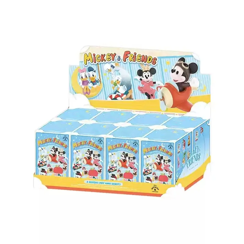 Hot Mickey'S Family Flickers Dreams Series Blind Box Cute Minnie Mickey Desktop Decoration Mystery Collectible Model Gifts