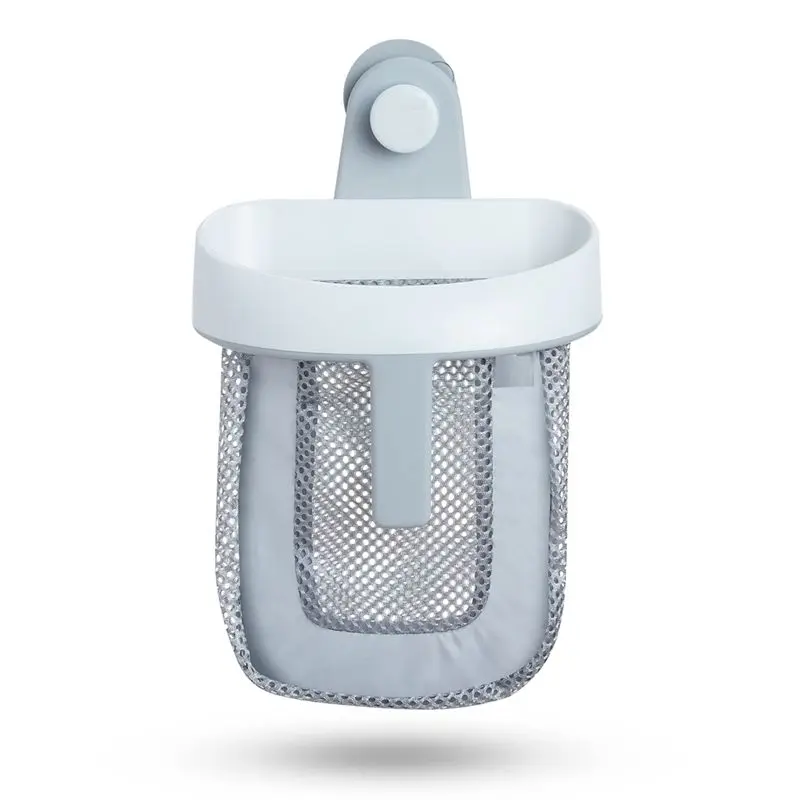 NEW HOT In Stock-Hanging Bath Storage With Quick Drying Mesh, Durable Easy To Use White & Gray