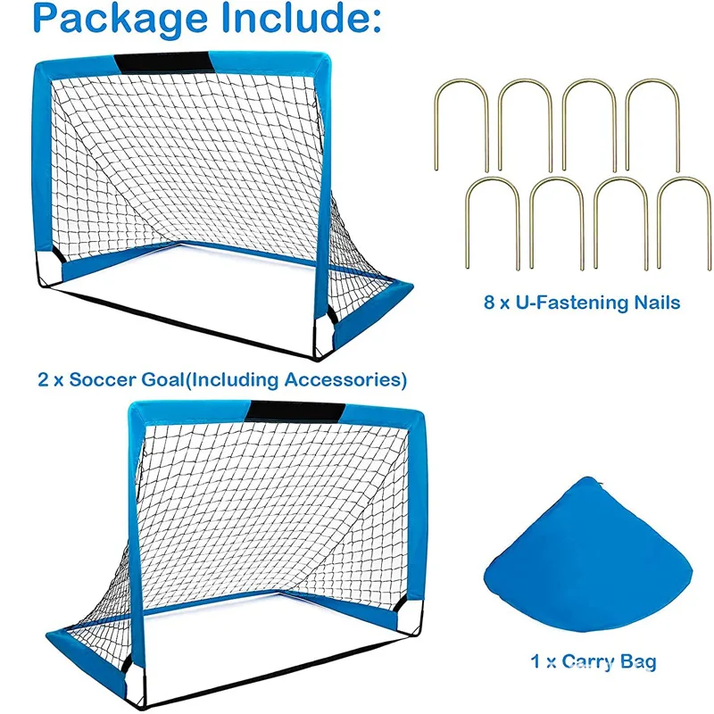 1 red de fútbol 4x3 pies plegable fácil puerta de fútbol portería rápida entrenamiento red de fútbol explosión 2025