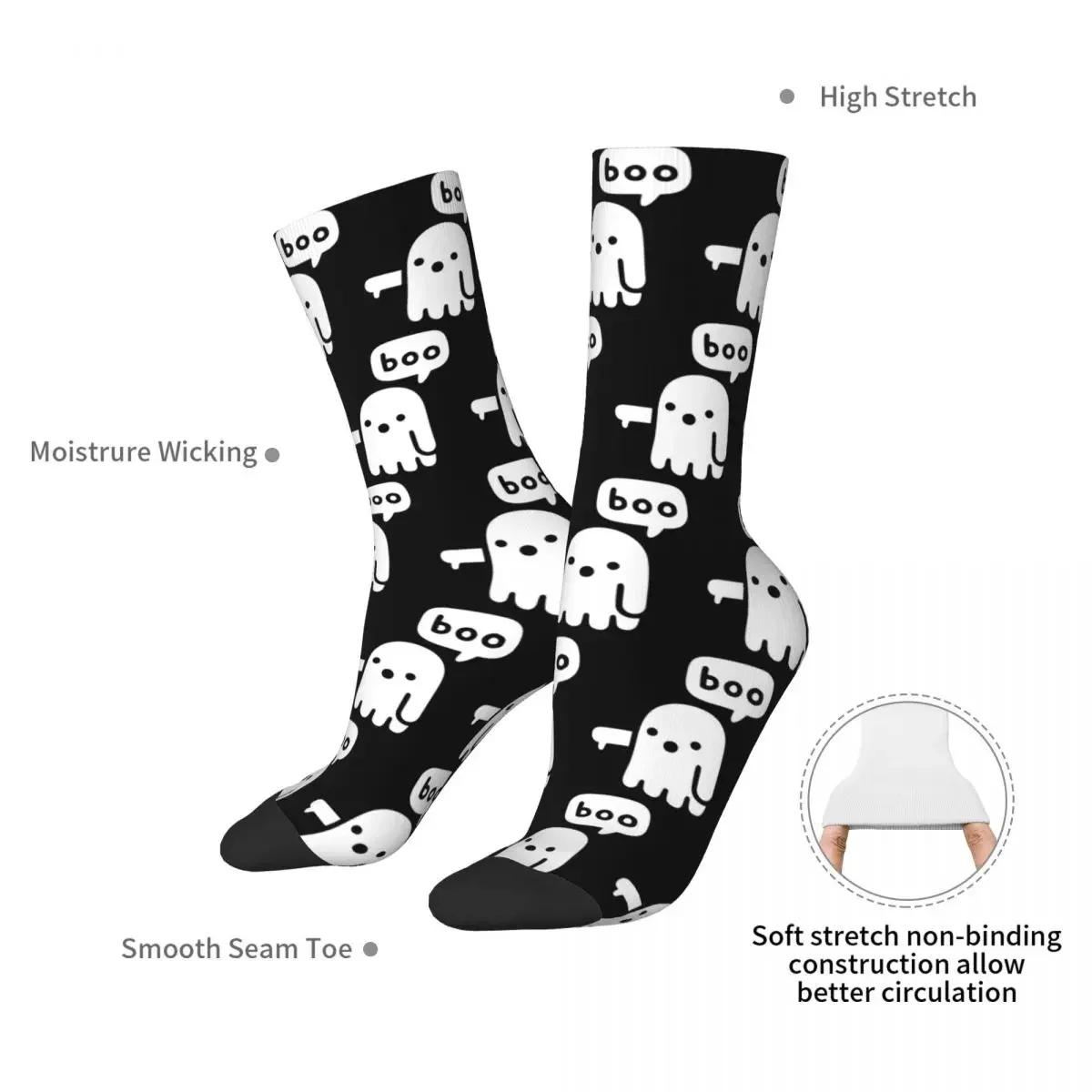 Ghost Of Disapproval Socks Harajuku Super Soft Stockings All Season Long Socks Accessories for Man's Woman's Gifts