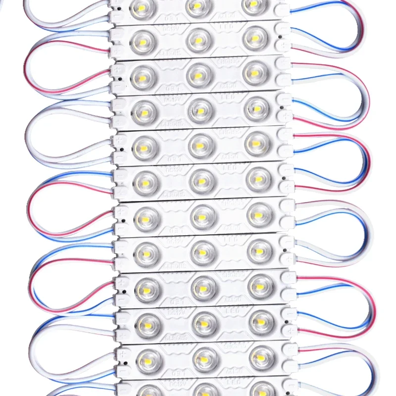 2835SMD Injection LED Sign Module Light 20pcs/lot DC12V 3LED Brightness Outdoor Waterproof  Advertising Signboard Backlight