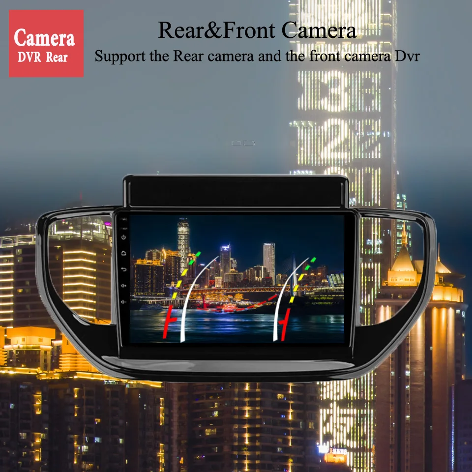 لشركة هيونداي سولاريس 2020 2021 أندرويد 14 128 جيجابايت راديو السيارة FM AM فيديو الصوت A/V رئيس وحدة السيارات نظام تحديد المواقع نافي الشريط 4G سيم واي فاي RDS DSP #4