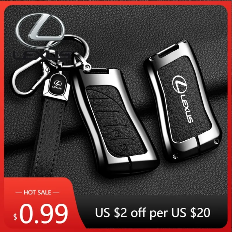 

Interior Stickers Vintage Leather Car Key Case Fob Cover For Lexus RX 300 330 350 400h ES GS RX LX GS GX NX Is 250 200 LX470 570