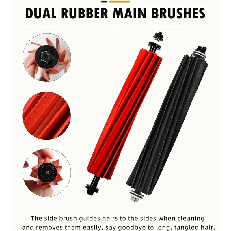 Запчасти для пылесоса Roborock Q8 Max /Q8 Max +/Q5 Pro/Q5 Pro +, основная боковая щетка, фильтры НЕРА, насадки для швабры