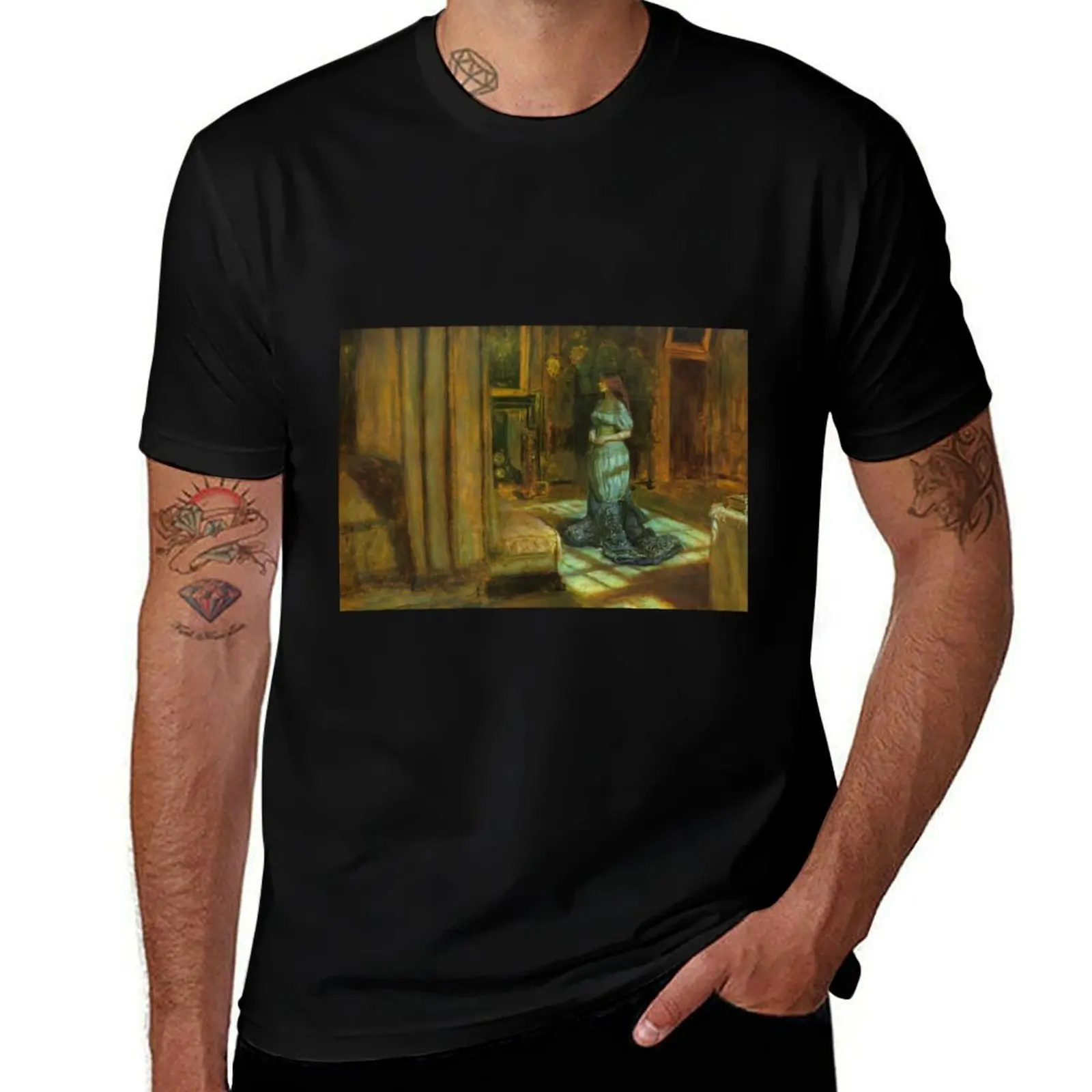 

The Eve of Saint Agnes - John Everett Millais - 1863 T-Shirt graphic t shirts graphics plain white t shirts men