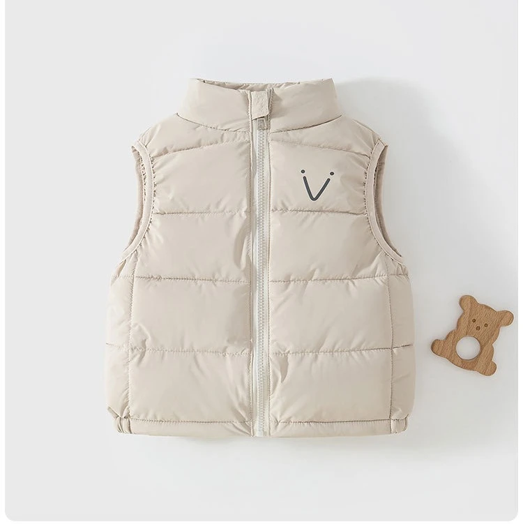 2026 Neue Kinder-Daunenweste Herbst und Winter Dicke Warme Weste 1-4 Jahre Ärmellose Jacke für Jungen – Detail 5