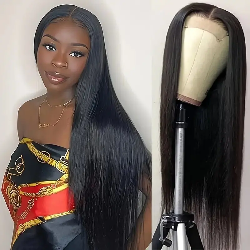 Rosabeauty 13x6 Straight Lace Front Wig Human Hair 40 Inch 13X4 Frontal 5X5 Glueless Ready to Wear Wigs 250% For Women