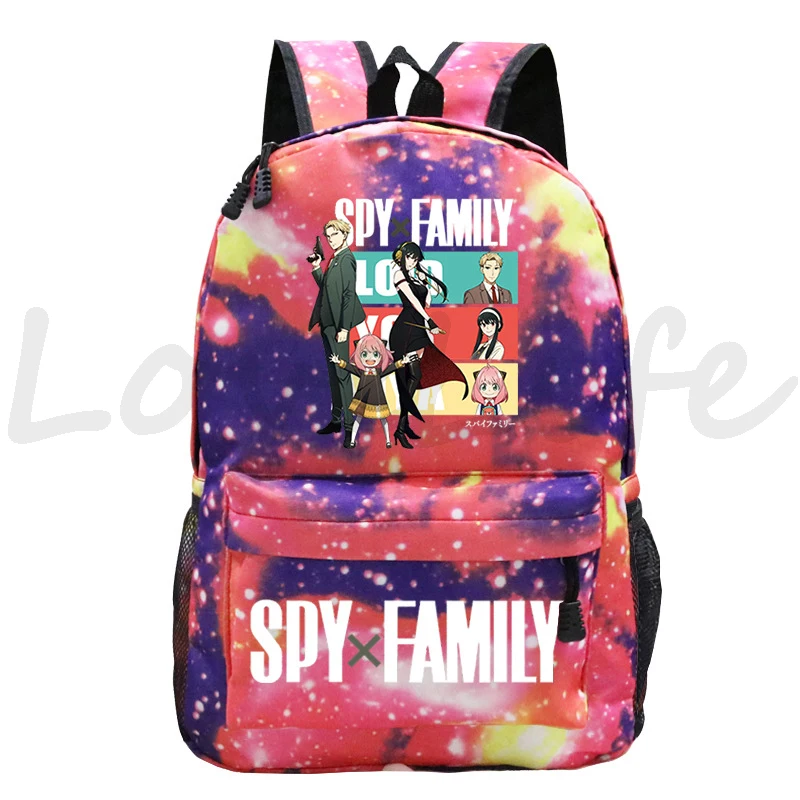 Anime Spy X Family Backpack for Girls Students Rucksack Zipper Bookbag Anya Graphic Schoolbag Kawaii Manga Kids Cartoon Mochila