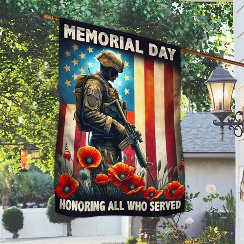Memorial Day Honoring All Who Served Veteran Flag Graden Flag XXH LLP LLX uui