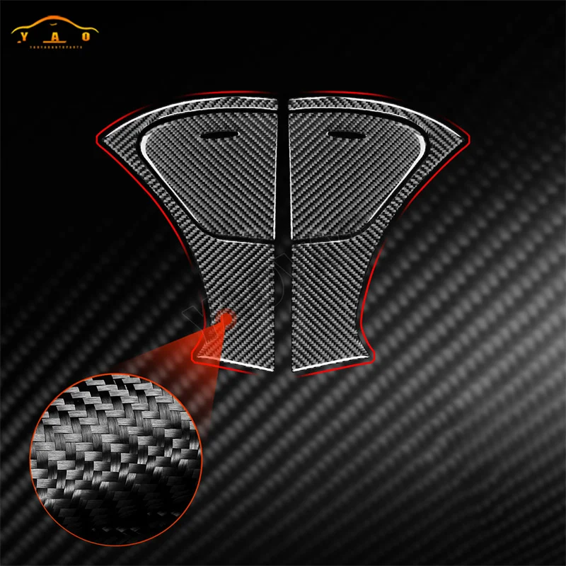 Car Interior Accessories For Benz E-Class W211 2003-2009 Carbon Fiber Door Ashtray Cover Trim Sticker