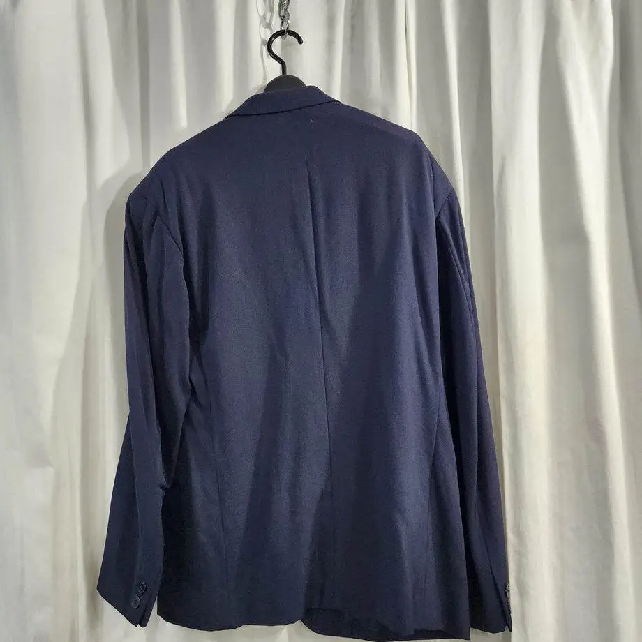 TOP-YAMAMOTO® Business Style Slim-fit Business Suit Men's Navy Blue Dog Embroidery Casual Jacket