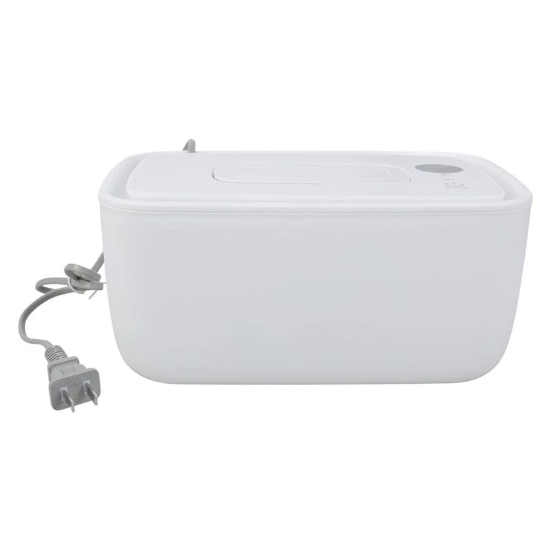 Caja dispensadora pañuelos húmedos calentador toallitas para bebé J15U con función calentamiento rápido, contenedor