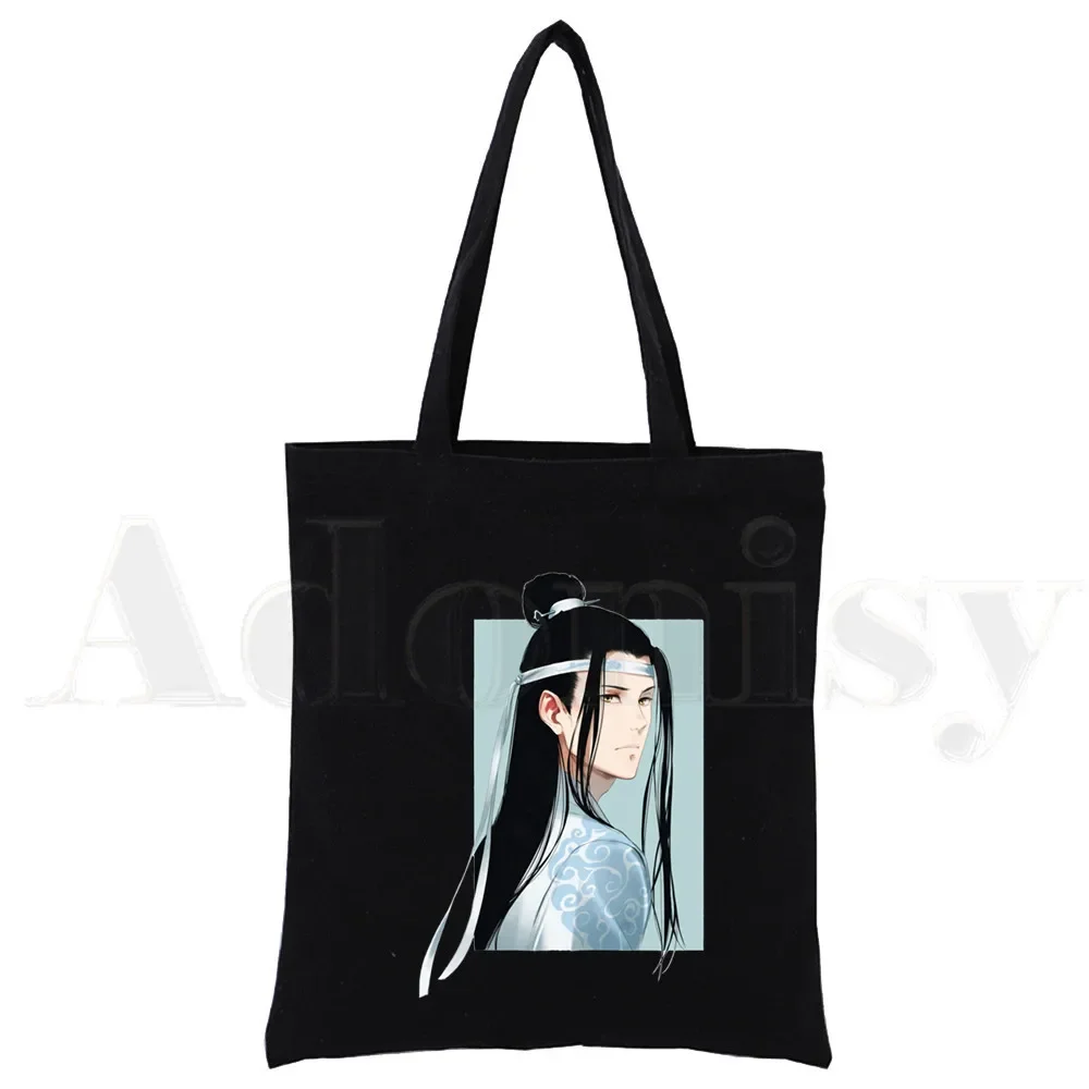 Anime Mo Dao Zu Shi Wei WuXian Lan Wangji Harajuku Large Capacity Storage Handbag Shoulder Bag Tote Reusable Student Bookbag