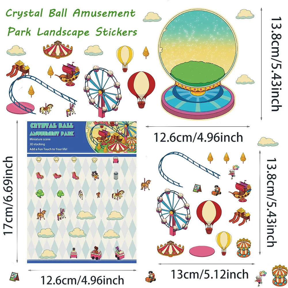 Plus Size tow-story Cabin Scene DIY Sticker Highly Playable Sticker Stacking Pasting Festival Birthday Gift for