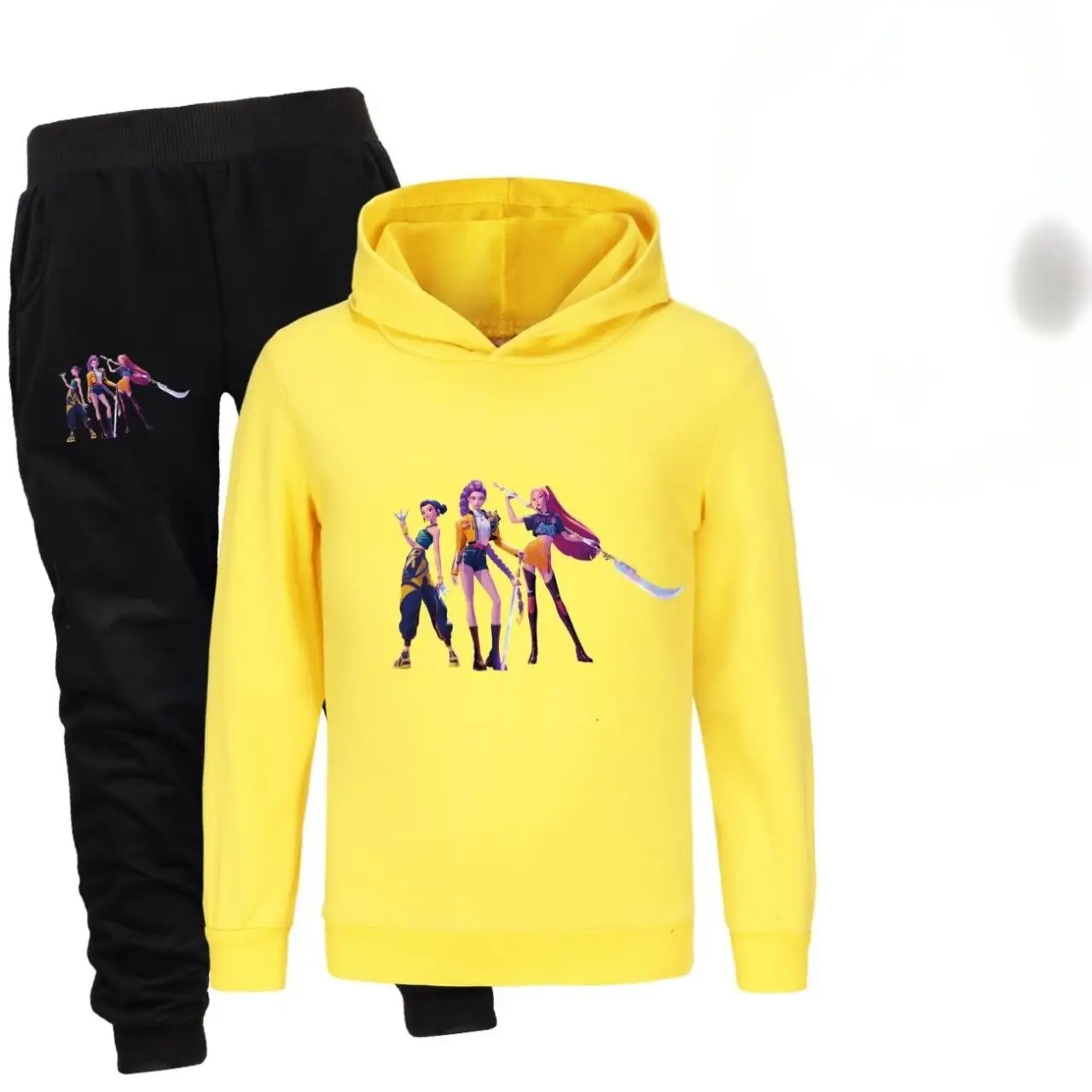 طقم هوديي Kpop Witch Hunt Group للأولاد والبنات، طقم سراويل بأكمام طويلة على الموضة للأطفال، هدية فستان خريفي جميل