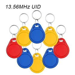 UID-RFID Corrente Chave Inteligente Multi-Color, Escrita Substituível, Clone de Cópia, Tag de Fecho, Escrita e Gravação, Mif 1K S50, 13.56Mhz, 5 PCs, 10 PCs, 20PCs