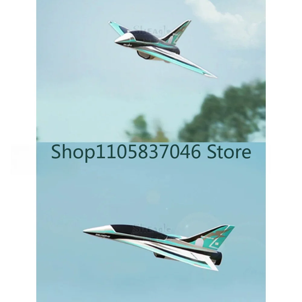 50MM ducted high-speed triangular wing electric fixed wing remote control aircraft 11 leaf high-speed ducted ornament