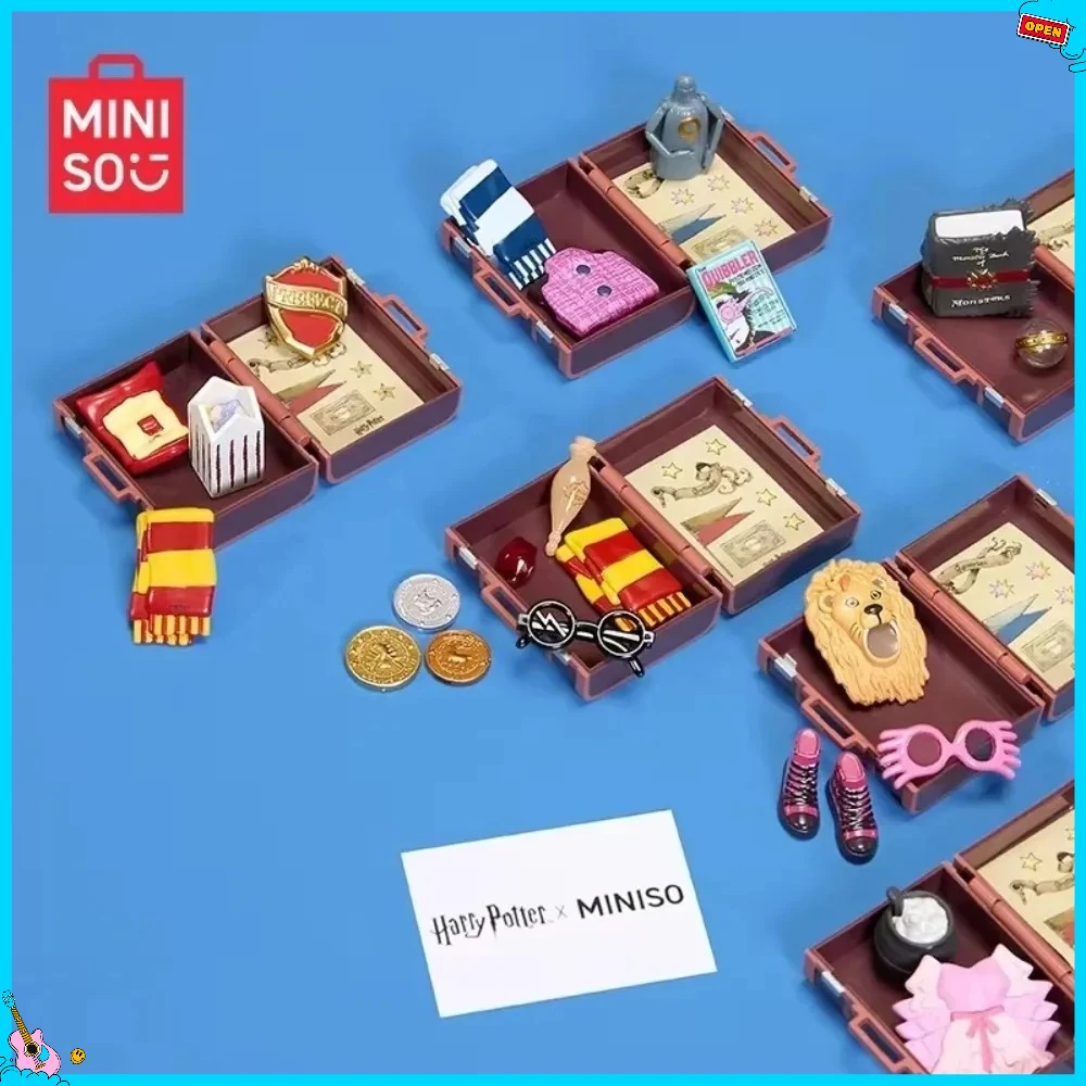 MINISO Harry Potter Series Hogwarts School Of Witchcraft And Wizardry Suitcase Blind Box Pendant Hermione Blind Bag Surprisegift