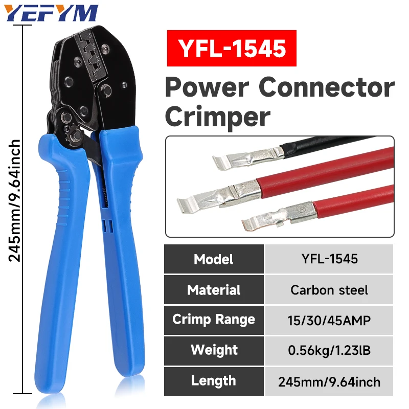 Powerpole Terminals Crimper Wire Crimper and Powerpole YFL-1545 Crimping Tools for Anderson AMP 15 30 45 Connectors