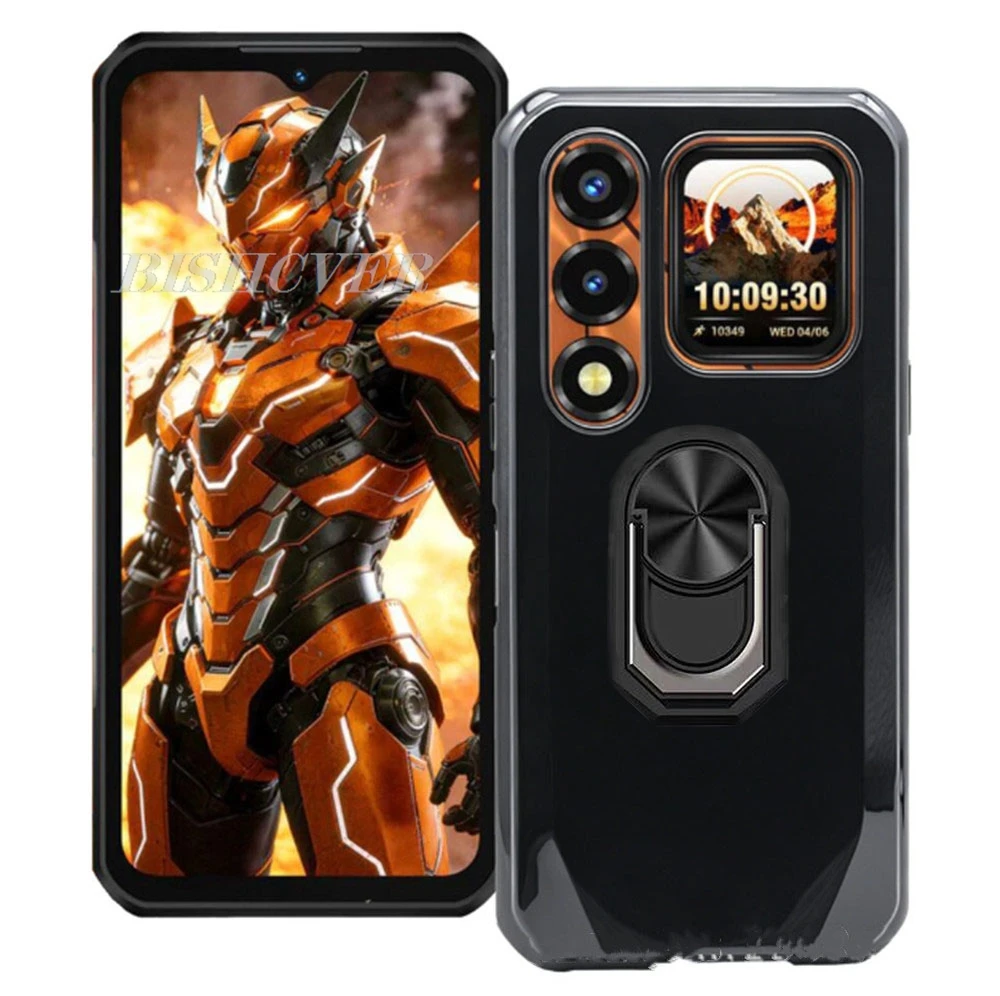Oukitel WP66 5G 6.6 インチ Oukitel WP66 WP66 バックリングホルダーブラケットケーススマートフォン TPU ソフトシリコンカバー