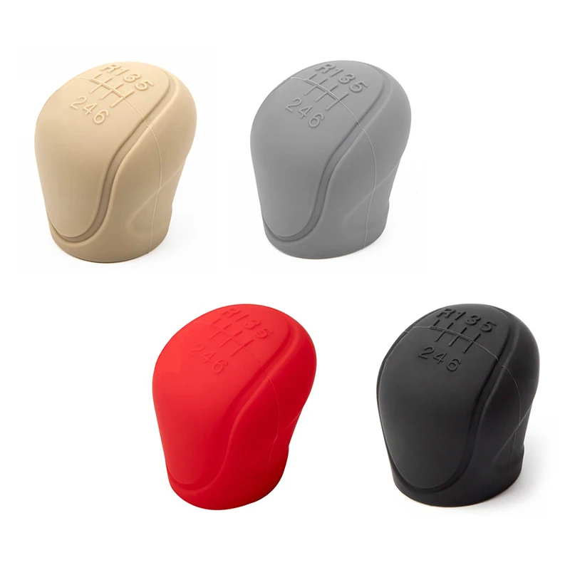 6-speed Car Interior Accessories Universal Car Silicone Gear Shift Knob Cover Gear Shift Non-Slip Grip Handle Protective Covers