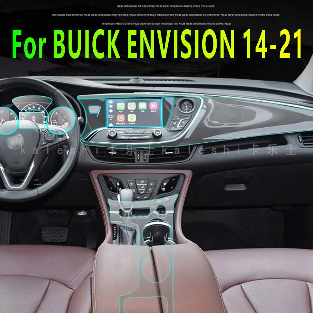 For BUICK ENVISION 14-21 Car Interior Center Console Transparent TPU Protective Film Anti-scratch Repair Film Accessories Refit