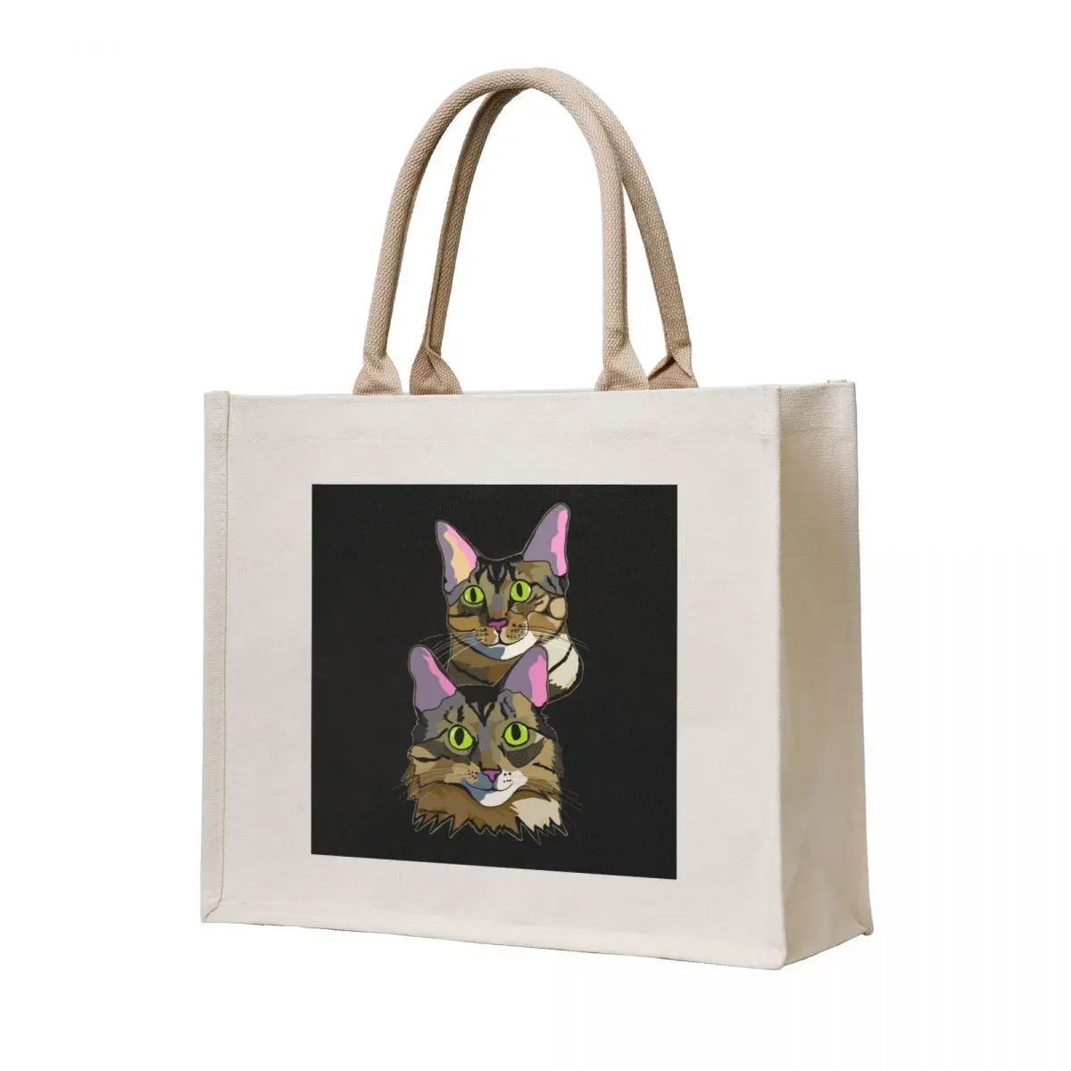 

Tonti & Mongui the cats Tote Bag Shopping bags Woman shopper bag Canvas shoulder bag