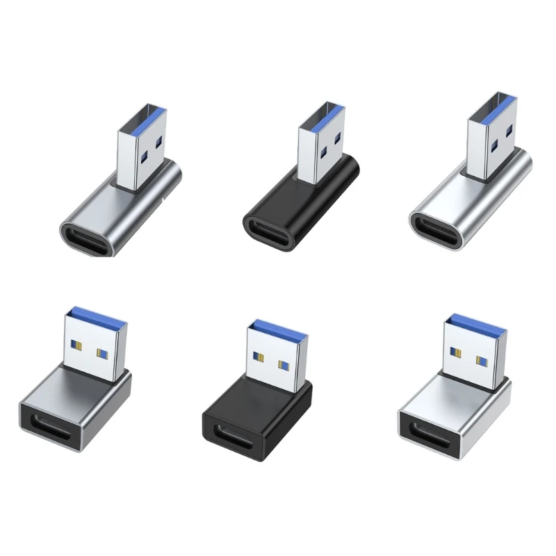 SS8S Male to Female Charging Adapter, Aluminum USB3.0 to Type-C Connector Converter Support Data Sync for Card Reader Mouse