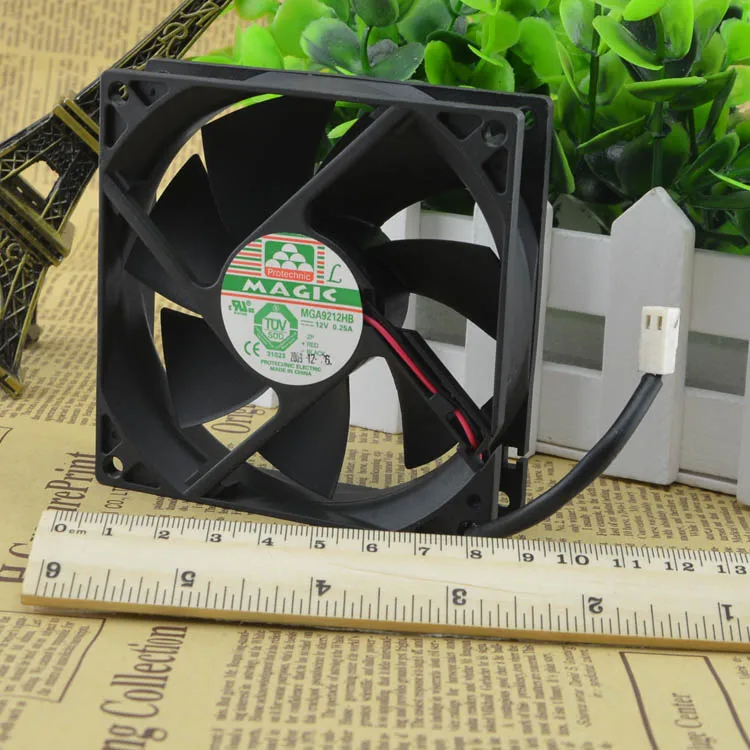 

MAGIC 9025 BALL COOLING FAN 12V 0.25A MGA9212HB 9CM FAN 2WIRES